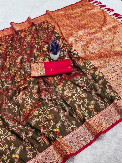 Anupama kashmiri pashmina sarees from surat online shopping